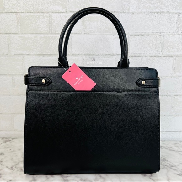 Kate Spade Staci Large Black Satchel Crossbody - Picture 6 of 11